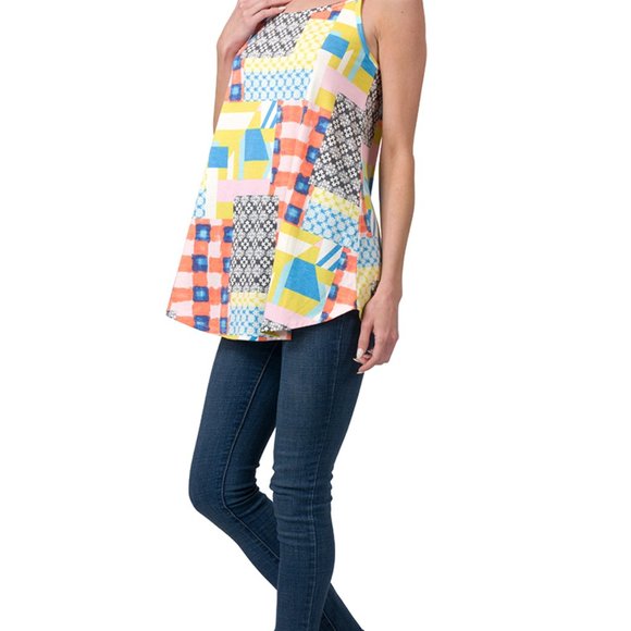 NWT ZENANA PRINT FRONT & BACK REVERSIBLE SPAGHETTI CAMI - Picture 6 of 7